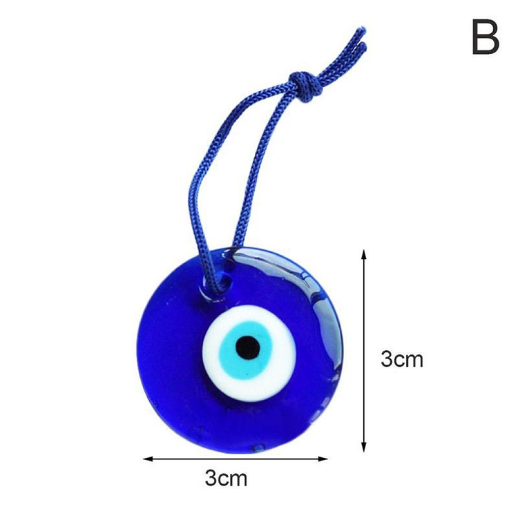 European and American hot fashion lucky Turkish Greek evil blue eyes glass pendant car home amulet ?